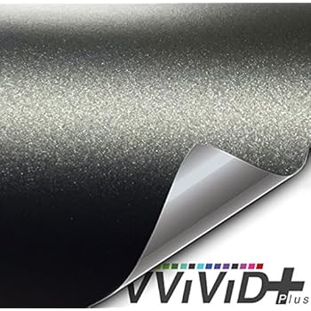 VViViD+ Matte Metallic Black Vinyl Wrap (1.5ft x 5ft)
