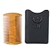 ZEUS Double-Sided Beard & Mustache Comb for Men, Natural Sandalwood Grooming Tool with Leather Case, Anti-Static & Travel Friendly (R31)