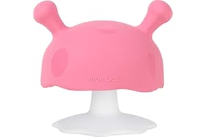 Baby Teething Toys for 3-12 Months+,Silicone Mombella Baby Teether with Suction Base,Soft & Easy to Grasp for Teething Relief