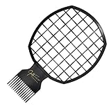 Afro Twist Hair Comb-Barber Favored,2 in 1 DIY Men's Curly Hair Style African Style Hair Brush (Black)