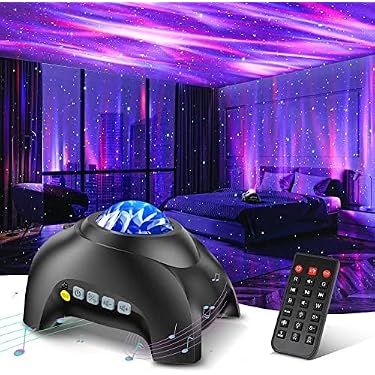 Lámpara De Pared De Pavo Real Con Proyector De Control Remoto, Atmósfera De 7 Colores, Luz Nocturna Recargable Por USB Para Decoración Del Hogar (blanco