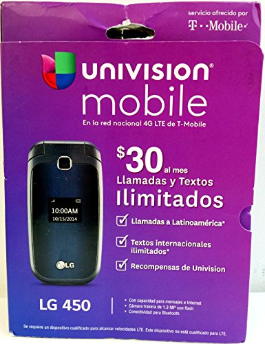 T-Mobile/Univision Mobile LG 450 Clamshell Feature Prepaid Phone