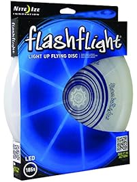 Nite Ize Flashflight LED Light Up Flying Disc, Glow in the Dark for Night Games, 185g