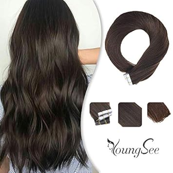 human hair extensions dark brown