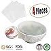 EBlife Set of 4 Silicone Seal Bowl Covers and Food Stretch Lids Reusable Keep Food Fresh Plastic Wrap for Environmental Food Wraps (6.3x6.3