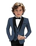 Tuxedo Suits for Boys 3 Pieces Slim Fit Boys Formal