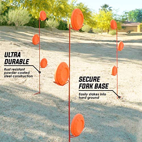 GoSports Outdoors TriTower Steel Clay Pigeon Holder 3 Pack, Shooting Practice Clay Target