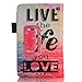 Kindle Fire HD 6 Case- BESDATA PU Leather Folio Magnetic Smart Cover Stand Case for Kindle Fire HD 6(live the life Pattern)