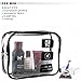 Trip Basics TSA Approved Toiletry Bag - 100% Compliant Travel Bag for Travel Size Toiletries Containers Liquids + Bottles | 3-1-1 Airport Airline Approved Clear Makeup Bag for Carry on Luggage