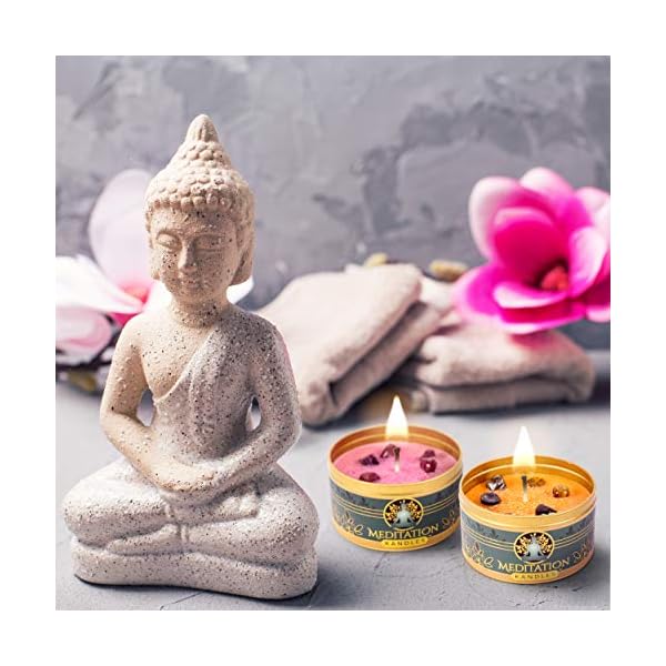 Scented Crystal Candles for Women Gift Set Aromatherapy Candles with