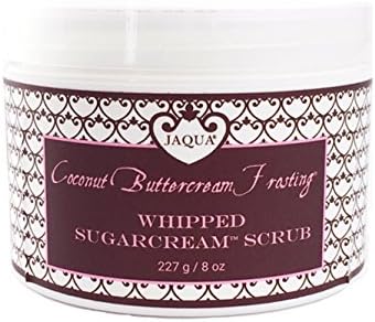 JAQUA Beauty Coconut Buttercream Frosting Handmade Whipped Organic Sugarcream Scrub