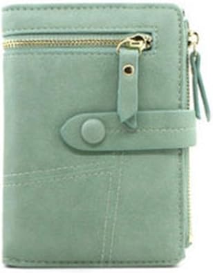 Amazon 短財布 二つ折り 緑 レディース 折りたたみ 小銭入れ お札入れ カード入れ 名刺入れ コンパクト スナップボタン ウォレット かわいい 仕切り おしゃれ 軽量 多機能 プレゼント カードパッケージミニウォレット ミニ財布 天下 レディースバッグ 財布