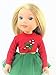 American Fashion World Candy Cane Tutu Dress Set for 14-Inch Dolls | Leggings Included |Premium Quality & Trendy Design | Dolls Clothes | Outfit Fashions for Dolls for Popular Brands
