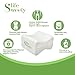Sweetylife Knee Pillow for Back Pain Sciatica Relief Memory Foam Leg Pillow for Side Sleepers Sleeping With Breathable Zippered Cover