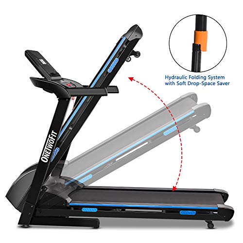 2.5 HP Folding Treadmill with Auto Incline,Electric Treadmill