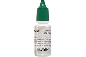 JSP® 14K Gold Testing Acid Solution – Purity Tester for Yellow & White Gold | 0.5 oz Professional Gold Testing Kit for Jewelers, Collectors, Appraisers & Gold Buyers | Sold by Duhaas