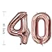 40th Birthday Decorations Party supplies-40th Birthday Balloons Rose Gold,40th Birthday Banner,Table Confetti Decorations,40th Birthday for Women,use Them as Props for Photos (Rose Gold 40)