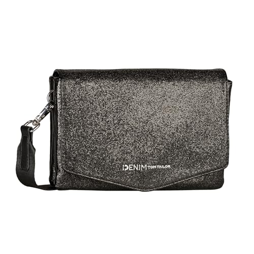 TOM TAILOR Denim Quinn - Borsa a tracolla da donna, piccola, Nero, s