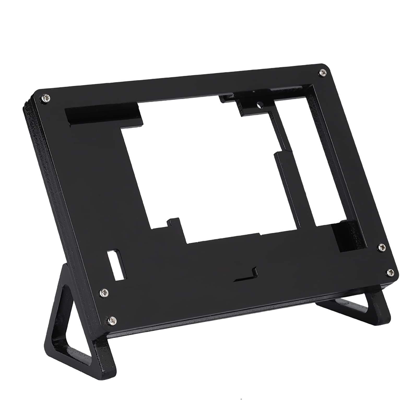 5 inch Acrylic Bracket Case Holder Cover Black Acrylic Bracket Case for Raspberry Pi LCD Display Screen - Protect Display Screen from Shock, Scratches and Dust