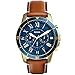 Fossil Men's Grant Sport Stainless Steel and Leather Chronograph Quartz Watch