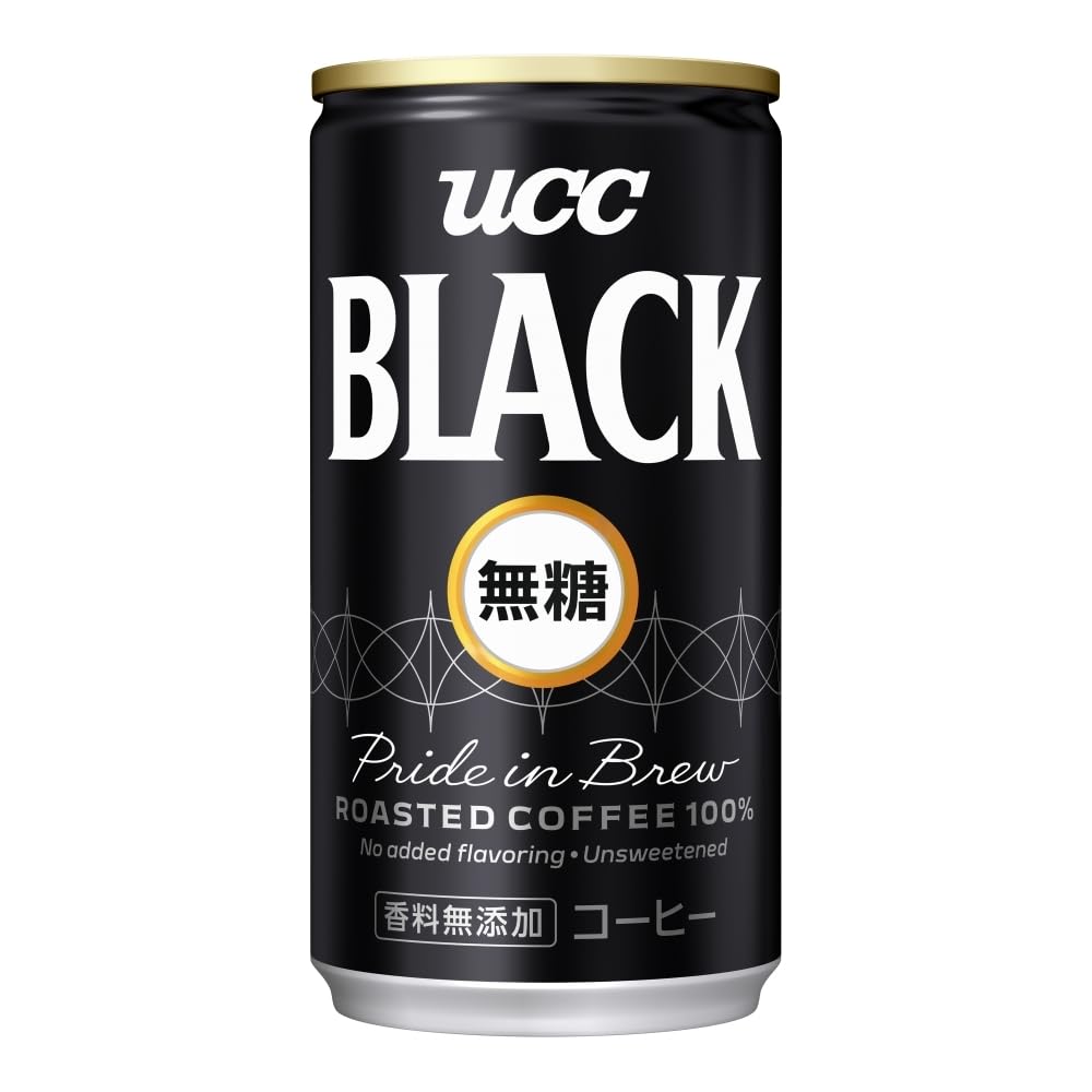 ブラック無糖 BLACK UCC 缶コーヒー185ml×30本商品画像