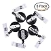 KUUQA Retractable Badge Holder Reel Clip Retractable ID Clip Badge Reel with Alligator Clip for Key Cards and ID Cards 5 Pack
