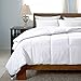 REST SYNC King Size All Seasons Comforter Duvet Insert White with Corner Tabs - Luxury Hotel Collection Hypoallergenic Goose Down Alternative Comforter