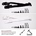 Just Smile MONA Premium Children Anti Tip Furniture Wall Straps, TV Strong Hold Anchor, Earthquake Childproof Safety Tether, Easy to Install, (8 Pack, 4 Black, 4 White)