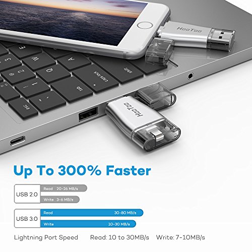 HooToo USB Flash Drive for iPhone, USB 3.0 photostick for iPad and