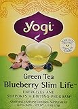 Yogi Tea Green Tea, Blueberry Slim, 1.12 Ounce