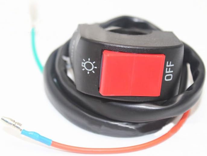 ViZe 7/8 '' 22mm Switches Headlight Motorcycle Push Button Switches Coupure Lamp Switch Fog Spot Light Plug & Play