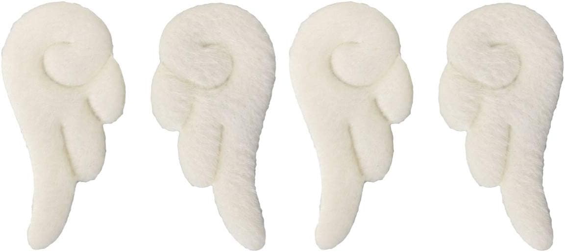 Minkissy 2 Pairs White Angel Wings Hair Clips Alligator Hair ClipsDuckbill Clips Styling Hair Clips for Girls