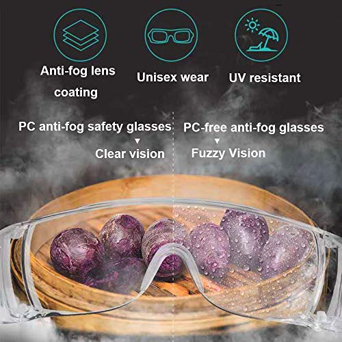 Safety Goggles Over Glasses, Splash Resistant Shooting Glasses