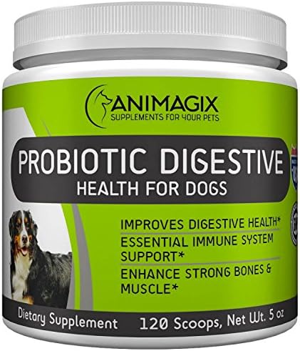 5 Billion Dog Probiotics (5oz) - 12 Strains - Most Potent Formula on the Market for Dogs Digestive &amp; Immune Health Support (141 grams)