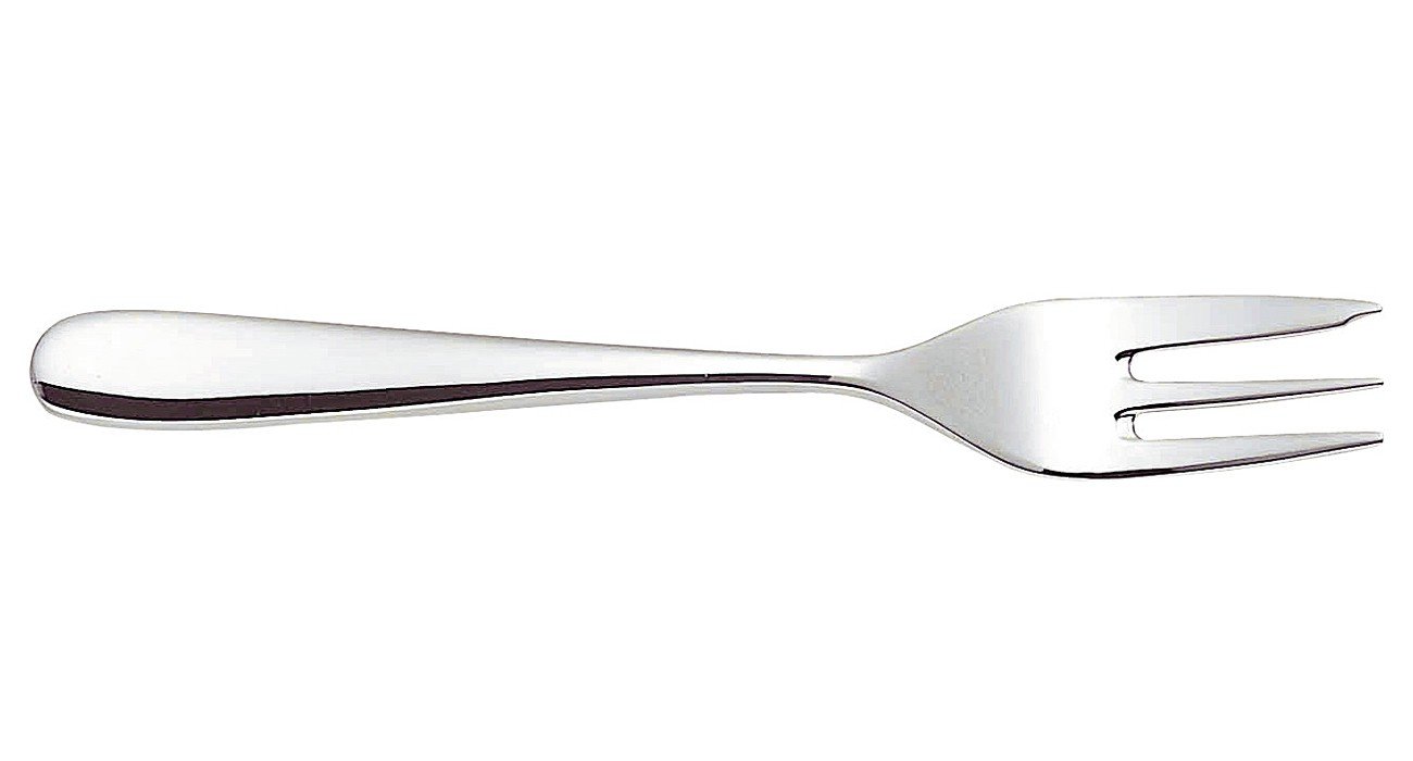 Alessi Nuovo Milano Pastry Fork, Set of 6, (5180/16), White
