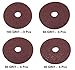 Elitexion Aluminum Oxide Resin Fiber Discs, 100 Grit, 60 Grit, 50 Grit, 40 Grit, 4.5 inches Diameter x 7/8 inch Arbor Hole, Pack of 20