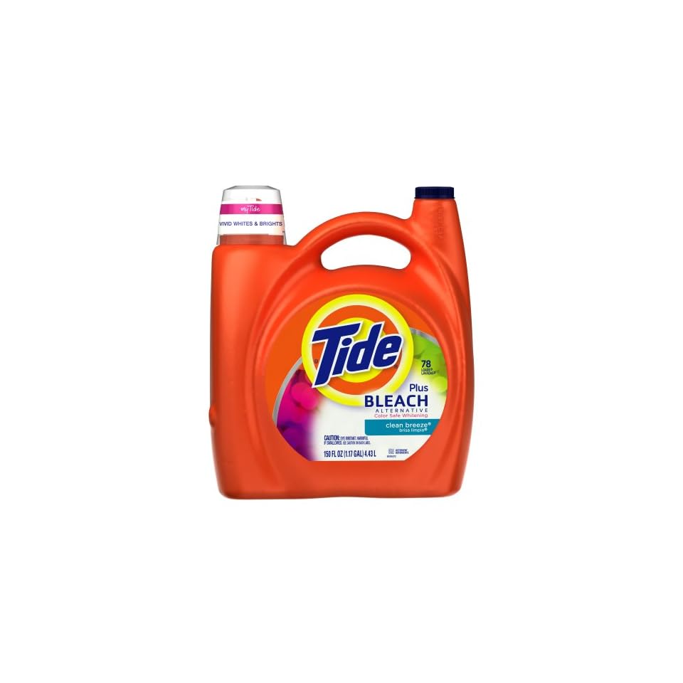 Tide With Bleach Alternative Clean Breeze Scent With Actilift 150 Ounce Pack Of 4 On Popscreen