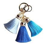 Sankuwen Colorful Tassel Keychain Backpack Key Hang Decorations