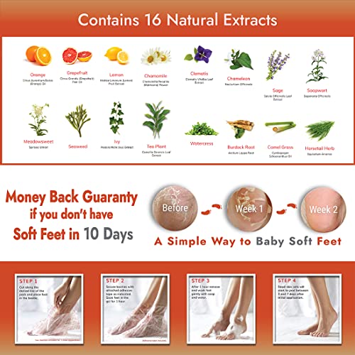 Baby Foot Original Foot Peel Mask with Men's Foot Peel - Repair Rough, Dry Cracked Feet and remove Dead Skin, Repair Heels and enjoy Baby Soft Smooth Feet - 2.4 Fl. Oz