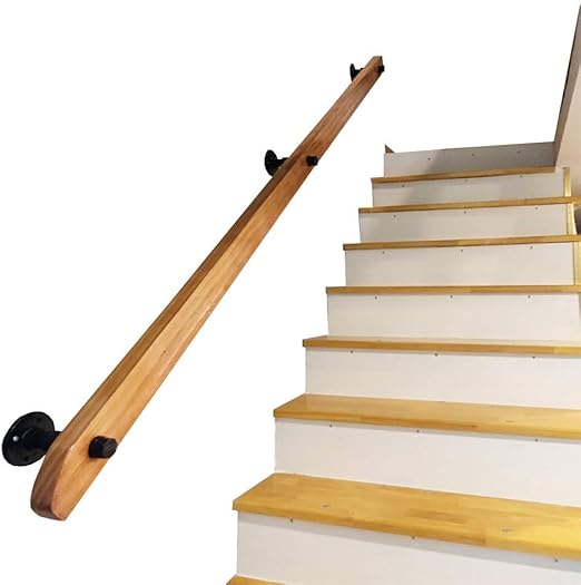 Stair banister handrail Handrail，NonSlip Solid Wood Safety Stair