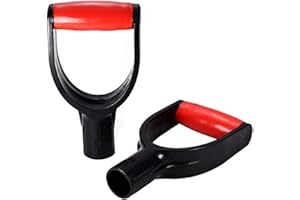 Auniwaig Spade Handle Shovel D Grip Handle, 1-1/4" Inner Diameter 32mm PVC Spade Snow Shovel Handle, Spade Snow Scoop Digging