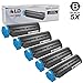 LD Compatible Toner Cartridge Replacement for Okidata 44574701 (Black, 5-Pack)