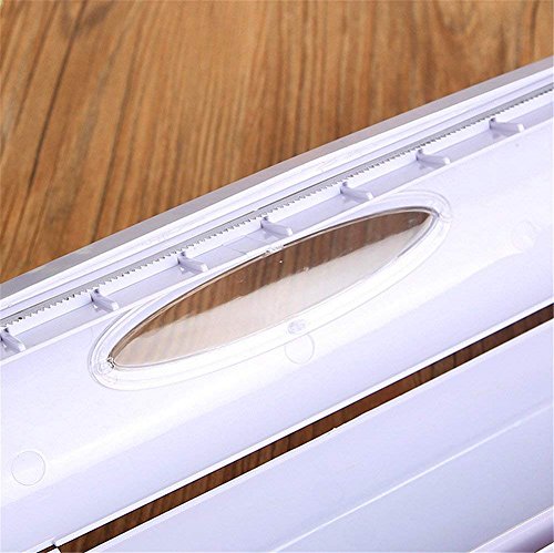 Refillable Plastic Wrap Dispenser - Easy to Use BPA Free Food Wrap Dispenser, Pull, Press, Cut, and Wrap Food in Parchment Paper, Aluminum Foil, Cling Wrap, or Your Favorite Material