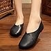 Kunsto Women's Genuine Leather Comfort Glove Shoes Ballet Flat US Size 7.5 Black
