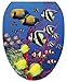 Toilet Tattoos, Toilet Seat Cover Decal, Coral Reef, Size Elongated