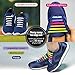 Diagonal One No Tie Shoelaces for Kids & Adults. The Elastic Silicone Shoe Laces to Replace your Shoe Strings. 16 Slip On Tieless Flat Silicon Sneakers Laces