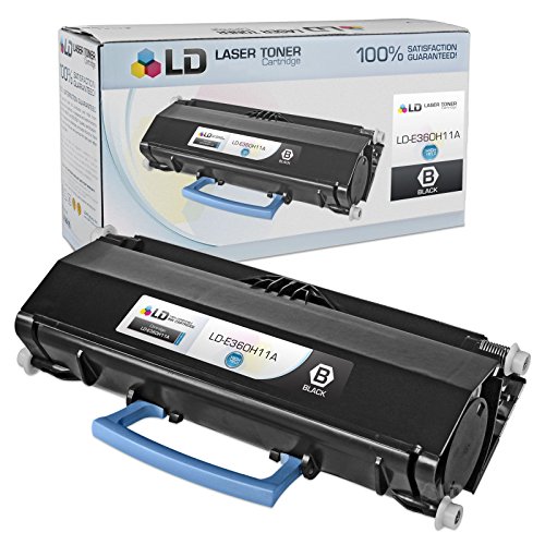 LD Compatible Toner Cartridge Replacement for Lexmark E360H11A High Yield (Black, 2-Pack)