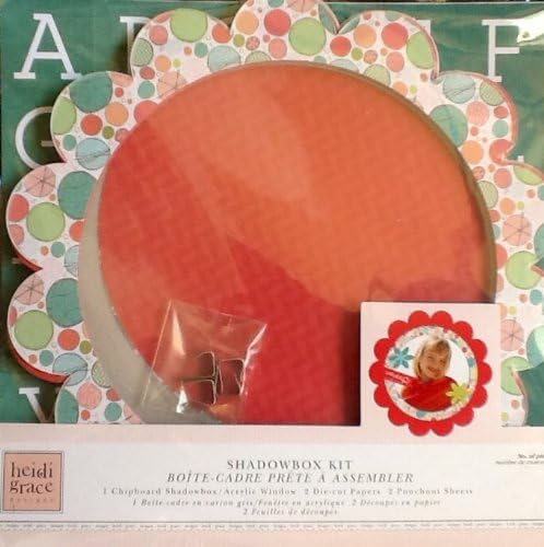 Heidi Grace Shadow Box Kit ~ 8" Cartwheel Frame for 6" Acrylic Window for Photo & Embellishments