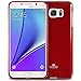 GOOSPERY Pearl Jelly for Samsung Galaxy Note 5 Case (2015) Slim Thin Rubber Case (Red)