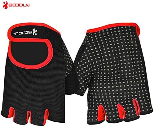 CHSUKHO Fitness gloves, half-slip non-slip men and women, breathable sports gloves , M